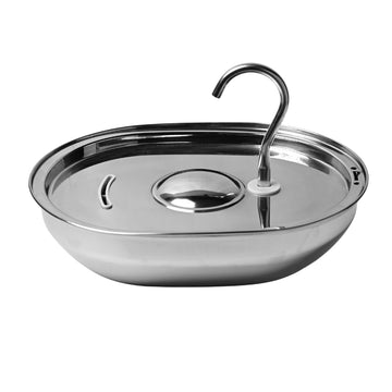 Premium Stainless Steel Pet Fountain - Oval (5L)