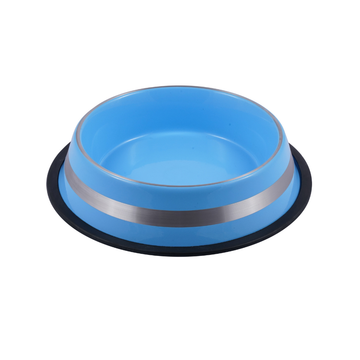 Blue and Silver Luxury Feeding Bowl