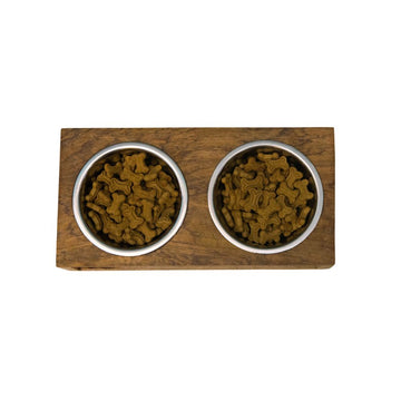 Wooden Floor-Level Twin Stand