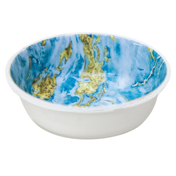 Premium Minakari Teal and Gold Ceramic Finish Bowl