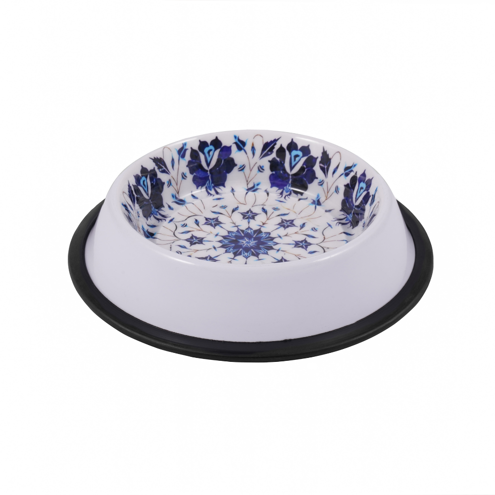 Minakari Orchid and Lilies Ceramic Finish