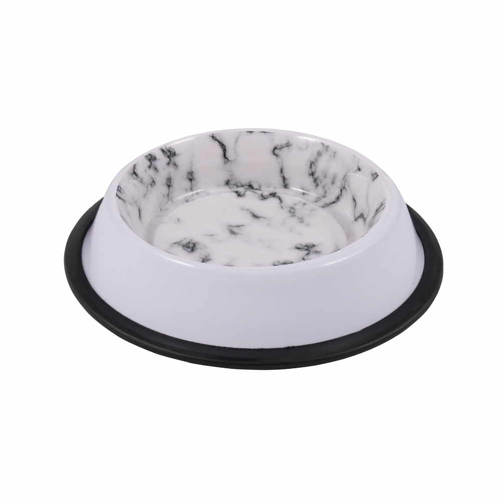 Minakari Contemporary Black and White Speckled Marble-Ceramic Finish