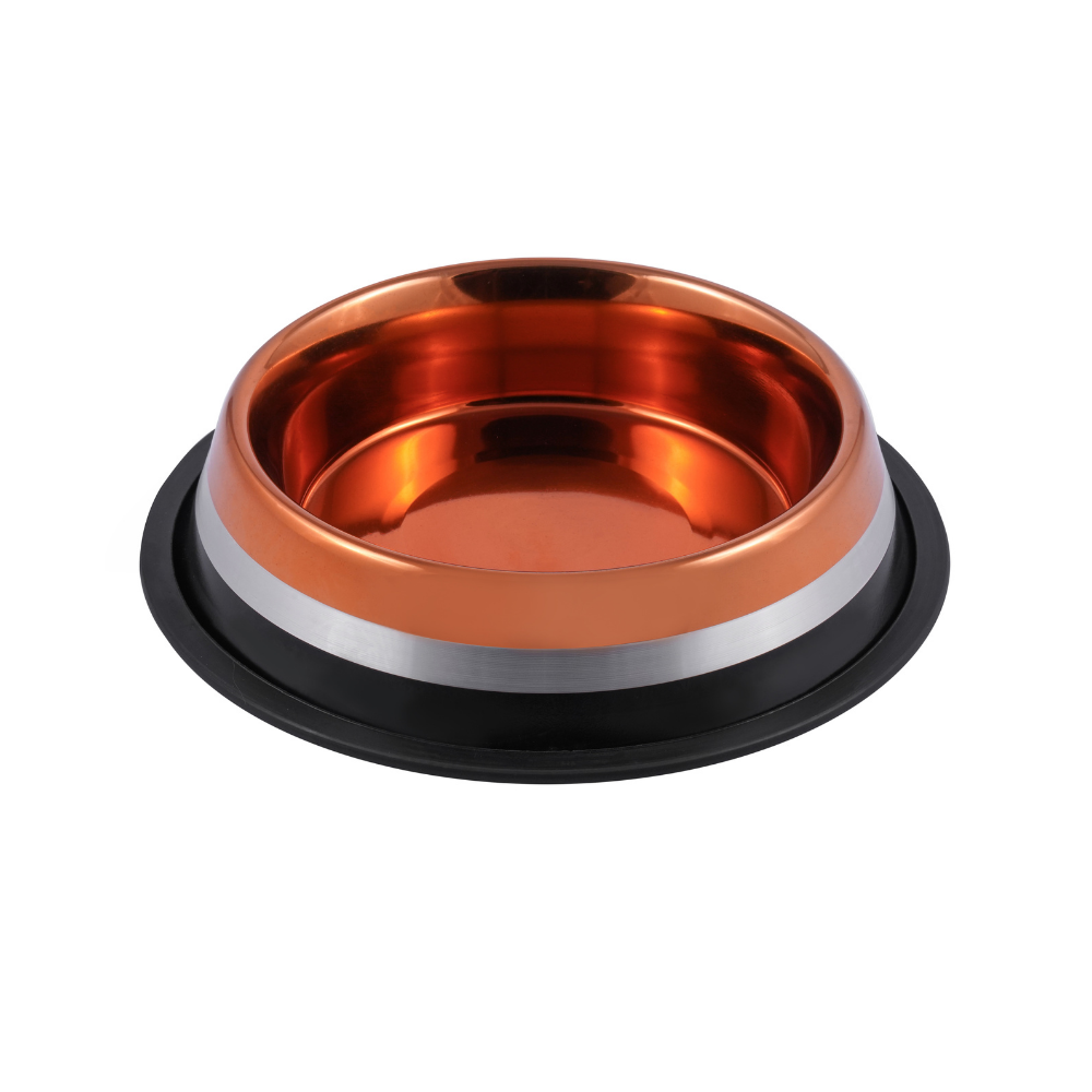 Triple-Tone Copper, Silver & Black Finish