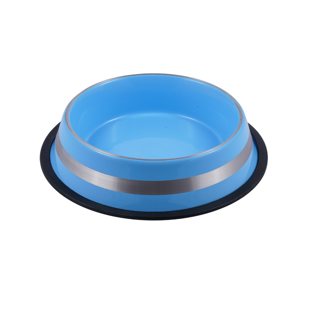 Blue and Silver Luxury Feeding Bowl